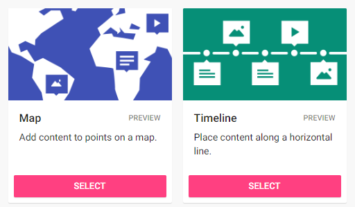 Padlet maps and timelines
