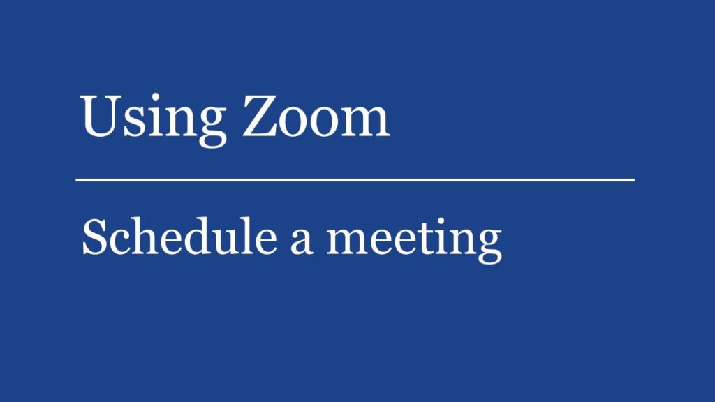Utilizing Zoom for educating
